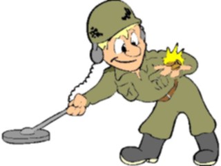 Sticker Custom Preview Image #088850 Military Cartoons Searchingfor Treasure