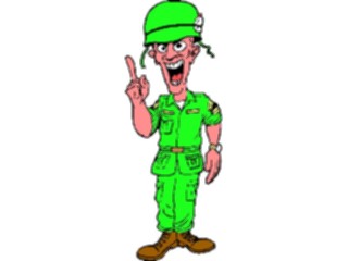 Sticker Custom Preview Image #088868 Military Cartoons Soldier07