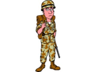 Sticker Custom Preview Image #088869 Military Cartoons Soldier08