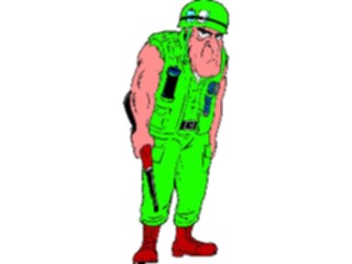 Sticker Custom Preview Image #088871 Military Cartoons Soldier10
