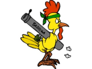 Sticker Custom Preview Image #088903 Military Cartoons Soldier Chicken