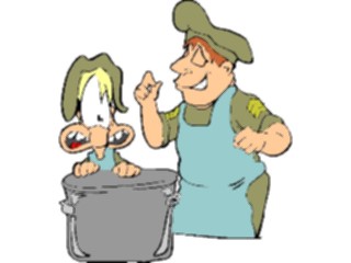 Sticker Custom Preview Image #088907 Military Cartoons Soldier Cook