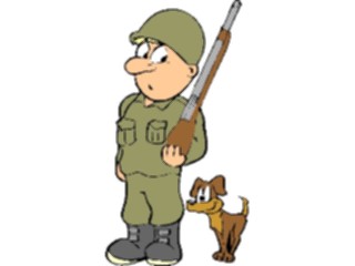 Sticker Custom Preview Image #088911 Military Cartoons Soldier Dog
