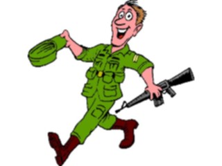 Sticker Custom Preview Image #088921 Military Cartoons Soldier Happy1