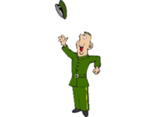 Sticker Custom Preview Image #088922 Military Cartoons Soldier Happy2