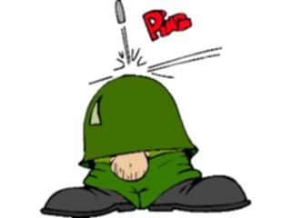 Sticker Custom Preview Image #088928 Military Cartoons Soldierin Helmet2