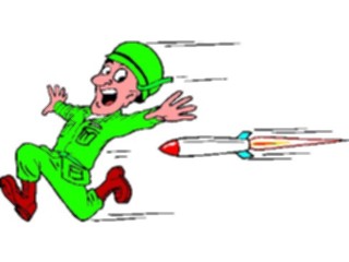 Sticker Custom Preview Image #088947 Military Cartoons Soldier Missile1