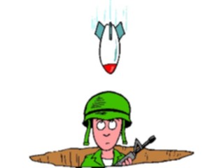 Sticker Custom Preview Image #088948 Military Cartoons Soldier Missile2