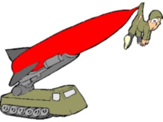 Sticker Custom Preview Image #088954 Military Cartoons Soldieron Rocket