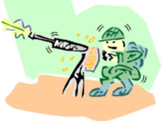 Sticker Custom Preview Image #088968 Military Cartoons Soldier Shooting