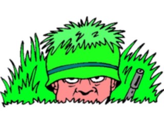 Sticker Custom Preview Image #088974 Military Cartoons Soldier Sneaky