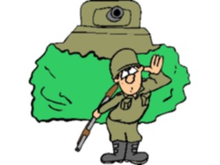 Sticker Custom Preview Image #088981 Military Cartoons Soldier Teasing