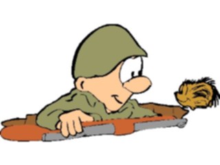 Sticker Custom Preview Image #088989 Military Cartoons Soldierwith Hedgehog