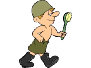 Sticker Custom Preview Image #089020 Military Cartoons Tothe Showers