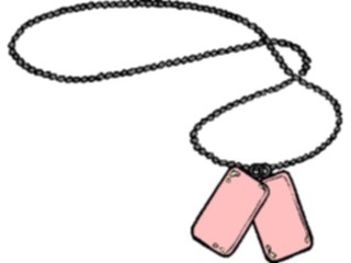 Sticker Custom Preview Image #089095 Military General Dog Tags