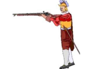 Sticker Custom Preview Image #089515 Military Historical Musket Bearer