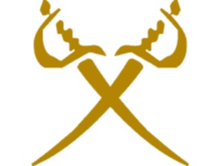 Sticker Custom Preview Image #089725 Military Historical Swords Crossed3