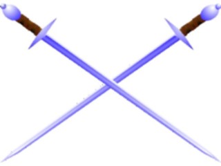 Sticker Custom Preview Image #089727 Military Historical Swords Crossed5