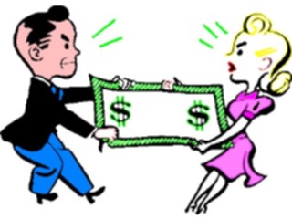 Sticker Custom Preview Image #089993 Money Cartoons Fighting Over Money1