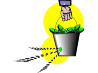 Sticker Custom Preview Image #090104 Money Cartoons Money Bucket