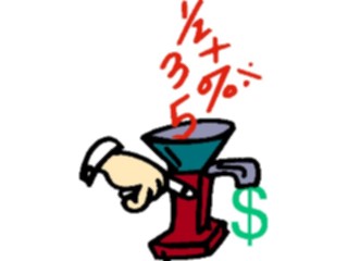 Sticker Custom Preview Image #090153 Money Cartoons Number Crunching