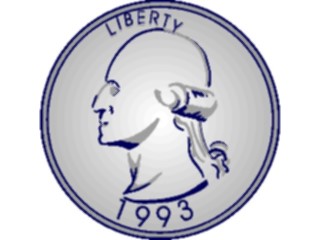 Sticker Custom Preview Image #090330 Money Coins Currency Coin Quarter5