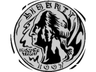 Sticker Custom Preview Image #090331 Money Coins Currency Coin Quarter6