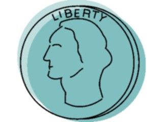 Sticker Custom Preview Image #090332 Money Coins Currency Coin Quarter7