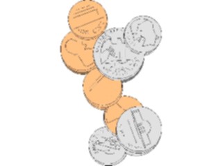 Sticker Custom Preview Image #090337 Money Coins Currency Coins04