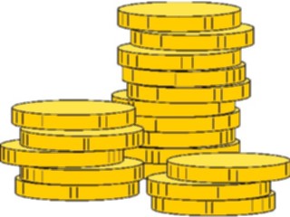 Sticker Custom Preview Image #090353 Money Coins Currency Coins Gold1