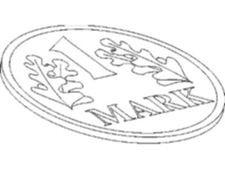 Sticker Custom Preview Image #090359 Money Coins Currency Deutsche Mark2