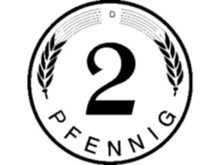 Sticker Custom Preview Image #090409 Money Coins Currency Pfennig2