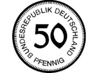 Sticker Custom Preview Image #090411 Money Coins Currency Pfennig50