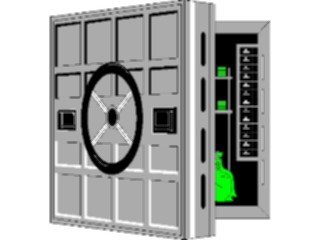 Sticker Custom Preview Image #090530 Money Miscellaneous Vault Open1
