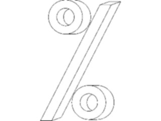 Sticker Custom Preview Image #090653 Money Symbols Titles Percent Sign3