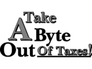 Sticker Custom Preview Image #090674 Money Symbols Titles Take Byte Outof Taxes