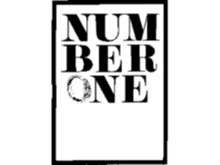 Sticker Custom Preview Image #090827 Motivational Number One Frame