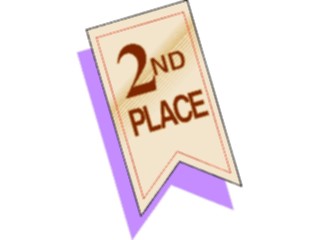 Sticker Custom Preview Image #090920 Motivational Ribbon2nd Place3