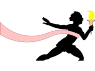 Sticker Custom Preview Image #090979 Motivational Torch Runner