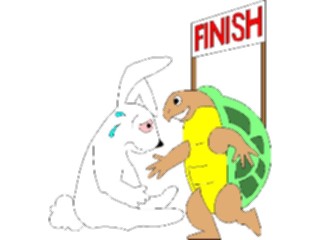 Sticker Custom Preview Image #090980 Motivational Tortoise Hare
