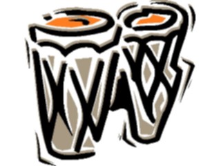 Sticker Custom Preview Image #091194 Music Instruments Bongos3