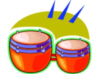 Sticker Custom Preview Image #091197 Music Instruments Bongos6