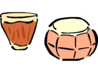 Sticker Custom Preview Image #091198 Music Instruments Bongos7
