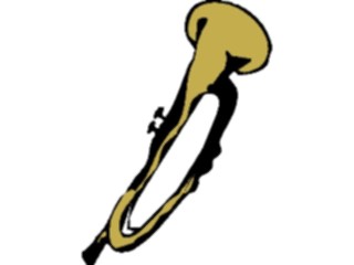 Sticker Custom Preview Image #091205 Music Instruments Bugle2