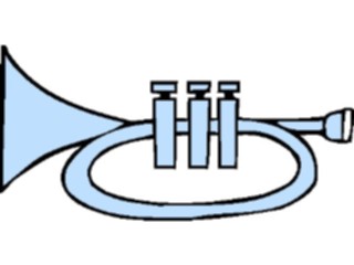 Sticker Custom Preview Image #091209 Music Instruments Bugle6