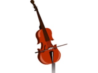 Sticker Custom Preview Image #091219 Music Instruments Cello3