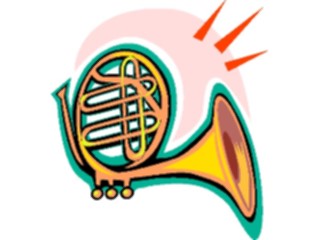 Sticker Custom Preview Image #091316 Music Instruments French Horn4
