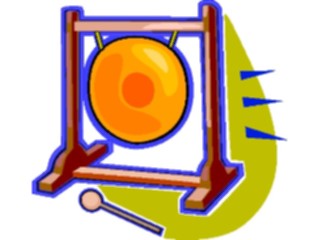 Sticker Custom Preview Image #091319 Music Instruments Gong1