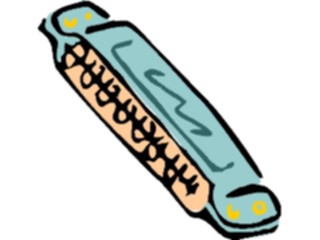 Sticker Custom Preview Image #091398 Music Instruments Harmonica1