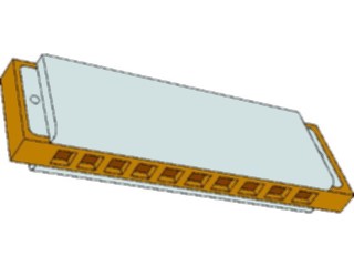 Sticker Custom Preview Image #091399 Music Instruments Harmonica2